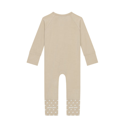 Zip Sleepsuit - Biscuit