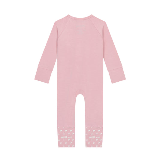 Zip Sleepsuit - Rosy