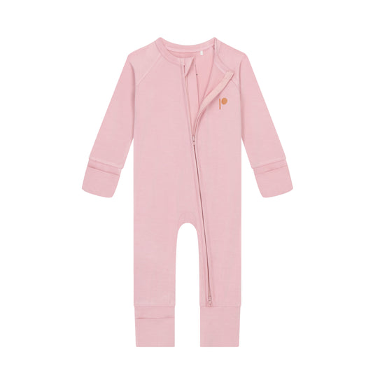 Zip Sleepsuit - Rosy