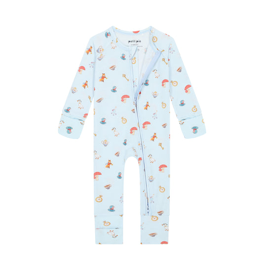 Zip Sleepsuit - Sky Blue