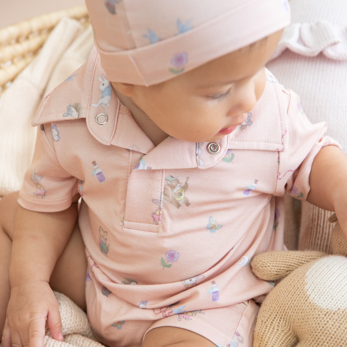 Double Knot Hat - Apricot