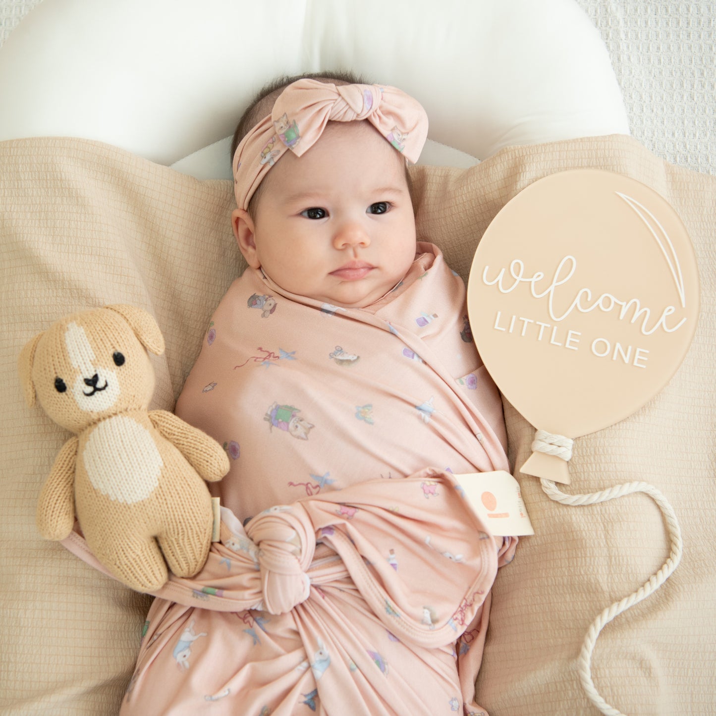 Bamboo Stretch Swaddle - Apricot