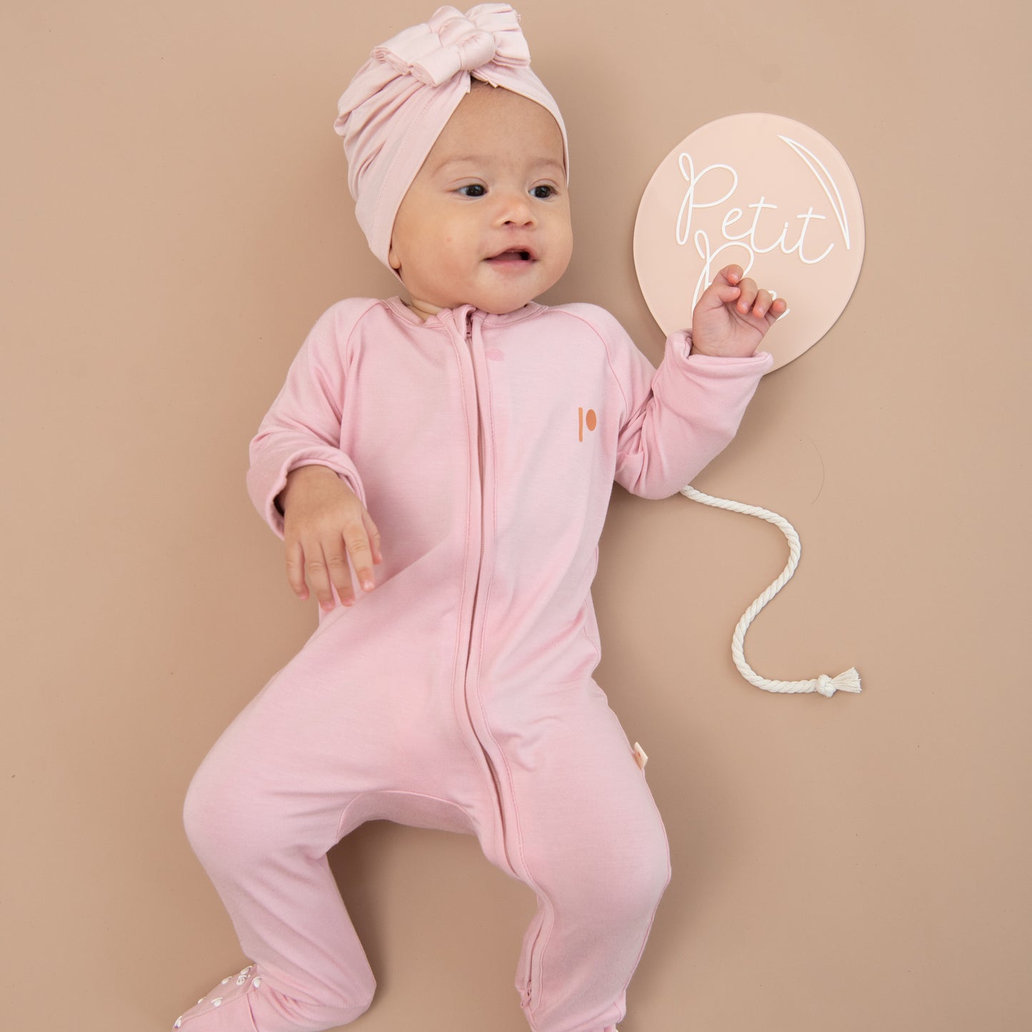 Zip Sleepsuit - Rosy